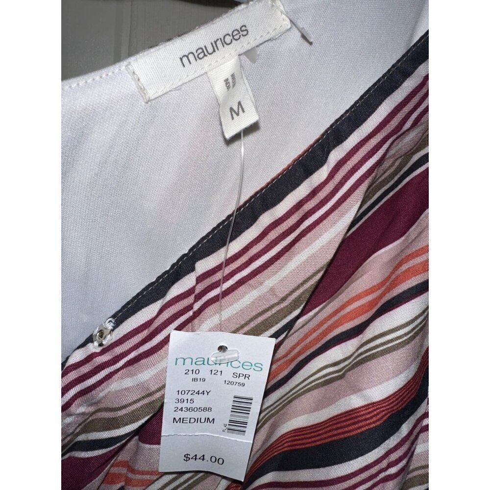 NWT Maurice’s stripe mid-length dress Size Medium‎ - Picture 12 of 15